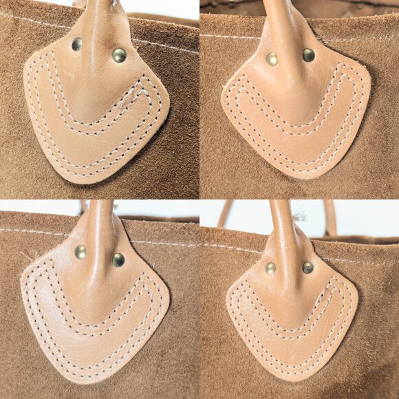 L.L. Bean Vintage Brown Suede Boat and Leather Tote - Picture 12 of 16